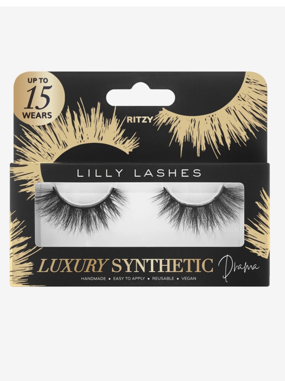 Lilly Lashes Ritzy Luxury Synthetic False Lashes - Black